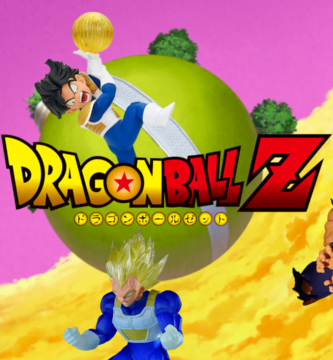 FIGURAS DRAGON BALL IMAGEN DE LAS FIGURAS DE LOS PERSONAJES DE ANIME DE LA SERIE DRAGON BALL, FONDO CON BOLA DEL MUNDO Y EN EL CENTRO EL LOGOTIPO DE DRAGON BALL Z